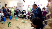 Racing frogs