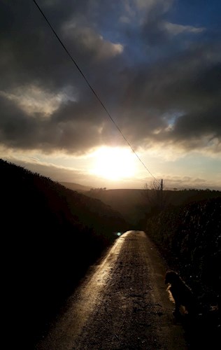 Stoodleigh before the storm looking south from the village