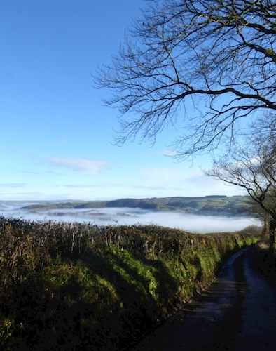 Stoodleigh view from dryhill over the exe valley