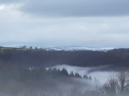 Stoodleigh snow scape Stuckeridge Valley january 2021