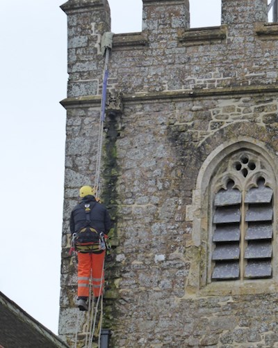 Church Tower building work