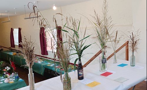 Grasses in a bottle
