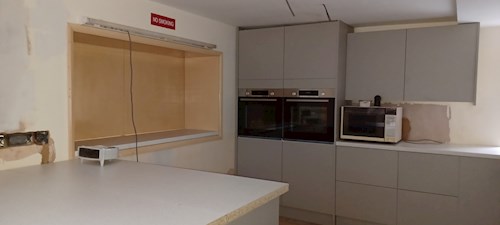 Kitchen work carries on