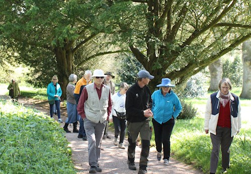 The head gardener taking us on the tour
