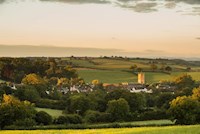 Evening view over the village