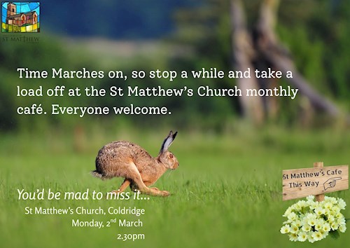 March Church Cafe Reminder_Hare today...