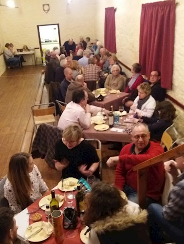 Supper time at the Parish Hall