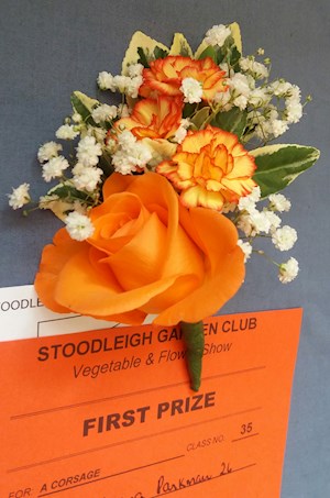 The winning corsage