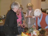Busy with the raffle
